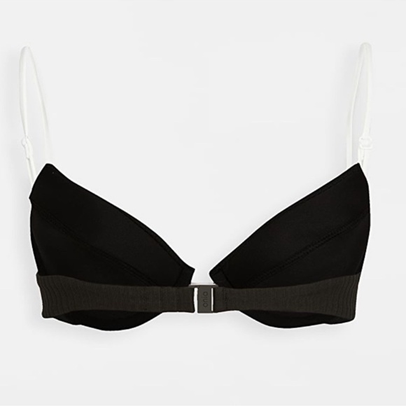 ONIA Johanna Top in Black White Straps Ribbed Curved Shape Adjustable Medium - Picture 2 of 11